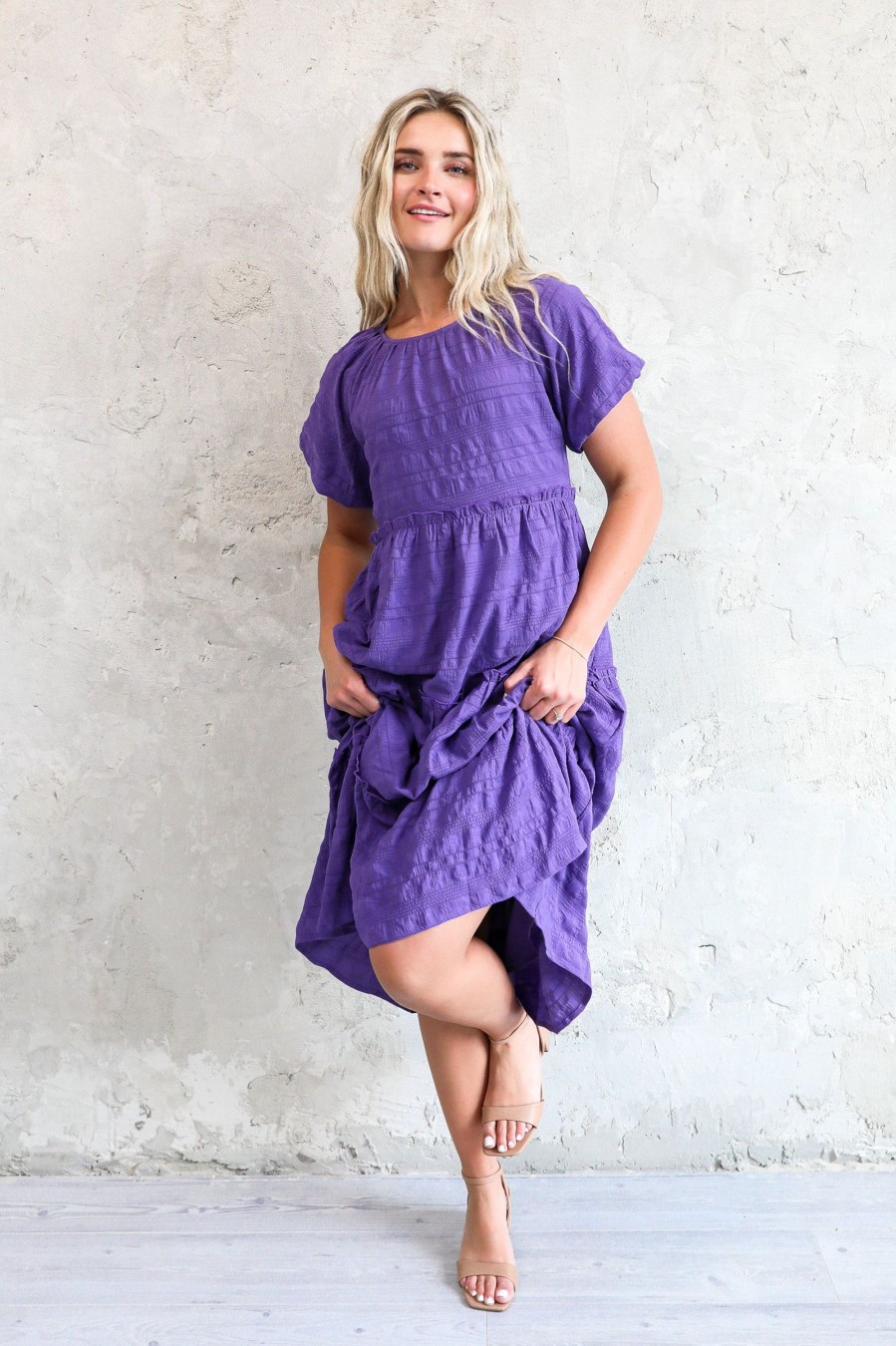 Dresses Mikarose Clothing | The Serena In Dahlia Purple