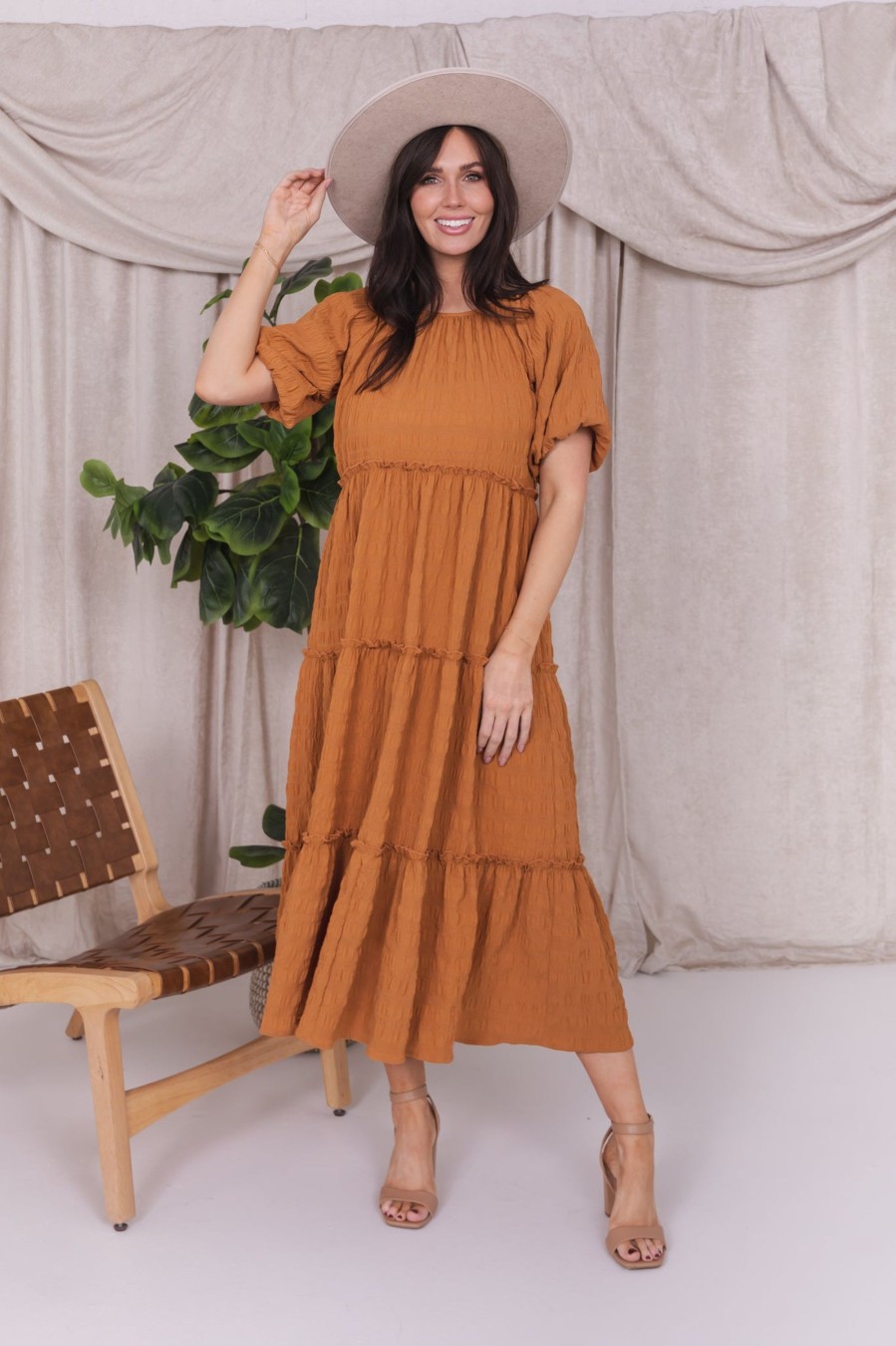 Dresses Fall 2023 | The Serena In Saffron Final Sale