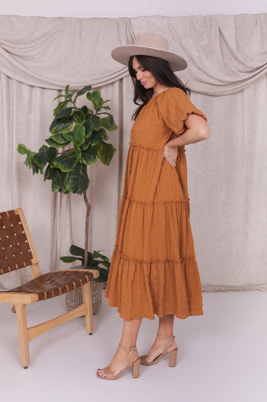 Dresses Fall 2023 | The Serena In Saffron Final Sale