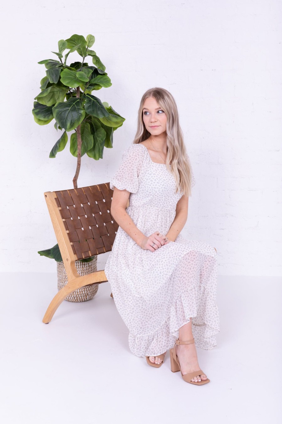 Dresses Mikarose Clothing | The Poppy In Gardenia Branches Final Sale