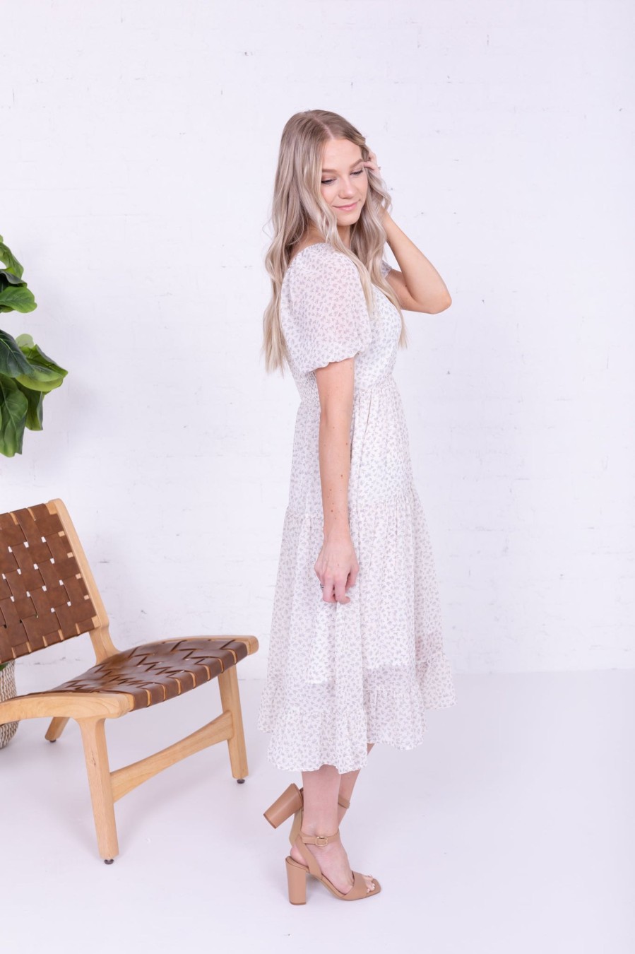 Dresses Mikarose Clothing | The Poppy In Gardenia Branches Final Sale