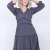 Dresses Mikarose Clothing | The Charlie In Charcoal Gray Final Sale