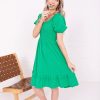 Dresses Mikarose Clothing | The Lennon In Amazon Green Final Sale