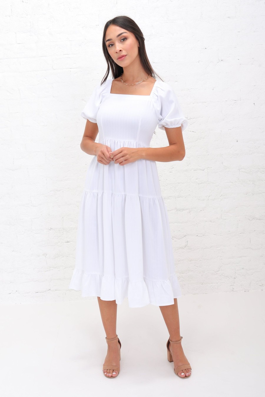 Dresses Mikarose Clothing | The Poppy In White Final Sale