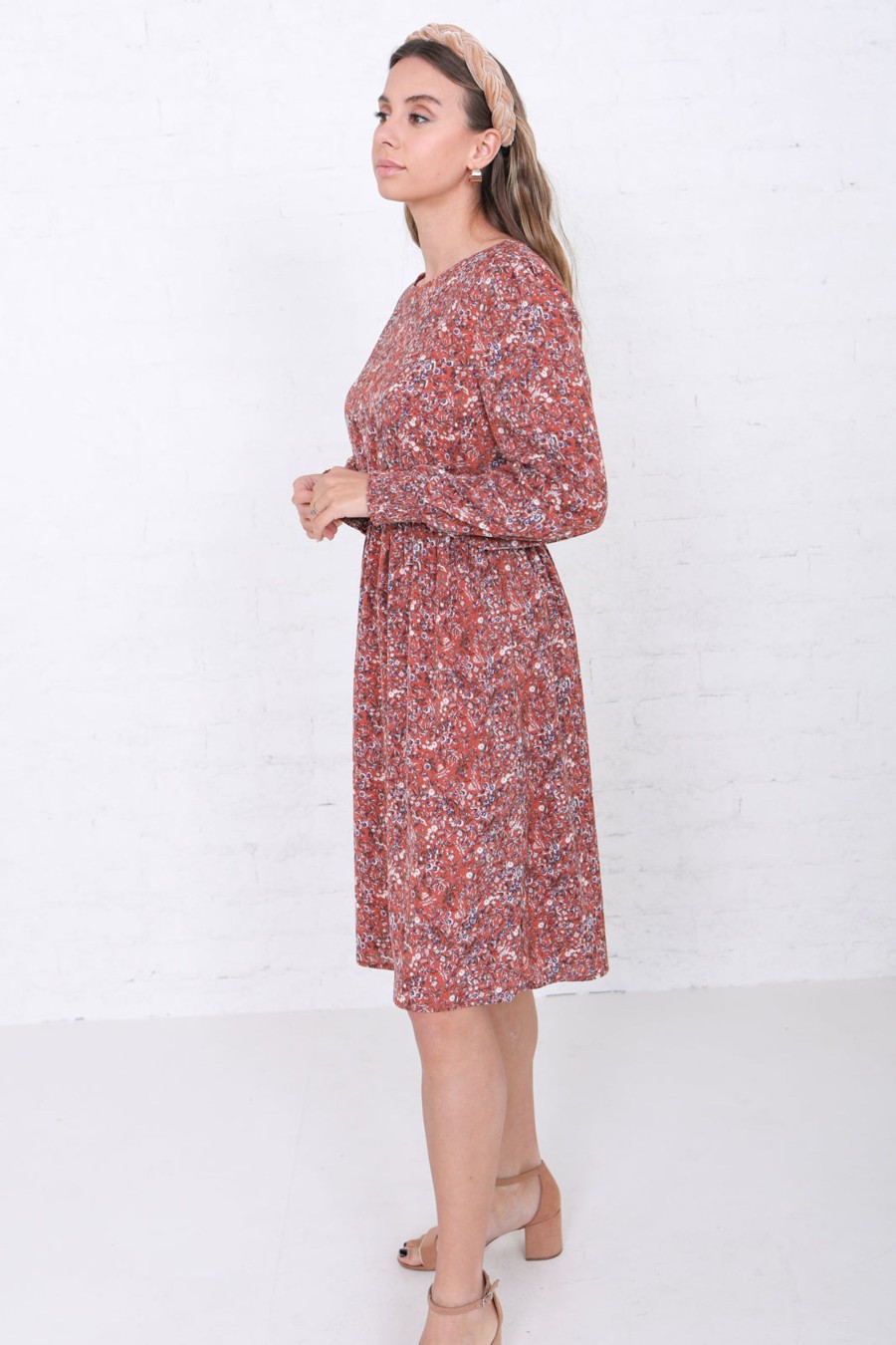 Dresses Mikarose Clothing | The Cleo In Canyon Clay Final Sale