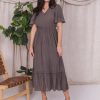 Dresses Mikarose Clothing | The Tess In French Gray Final Sale