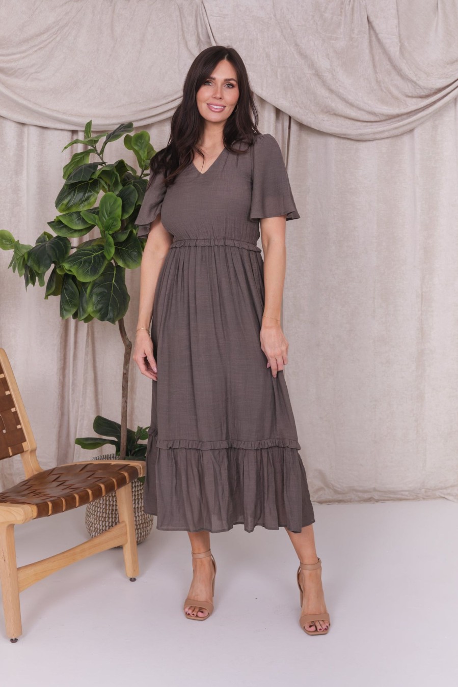 Dresses Mikarose Clothing | The Tess In French Gray Final Sale