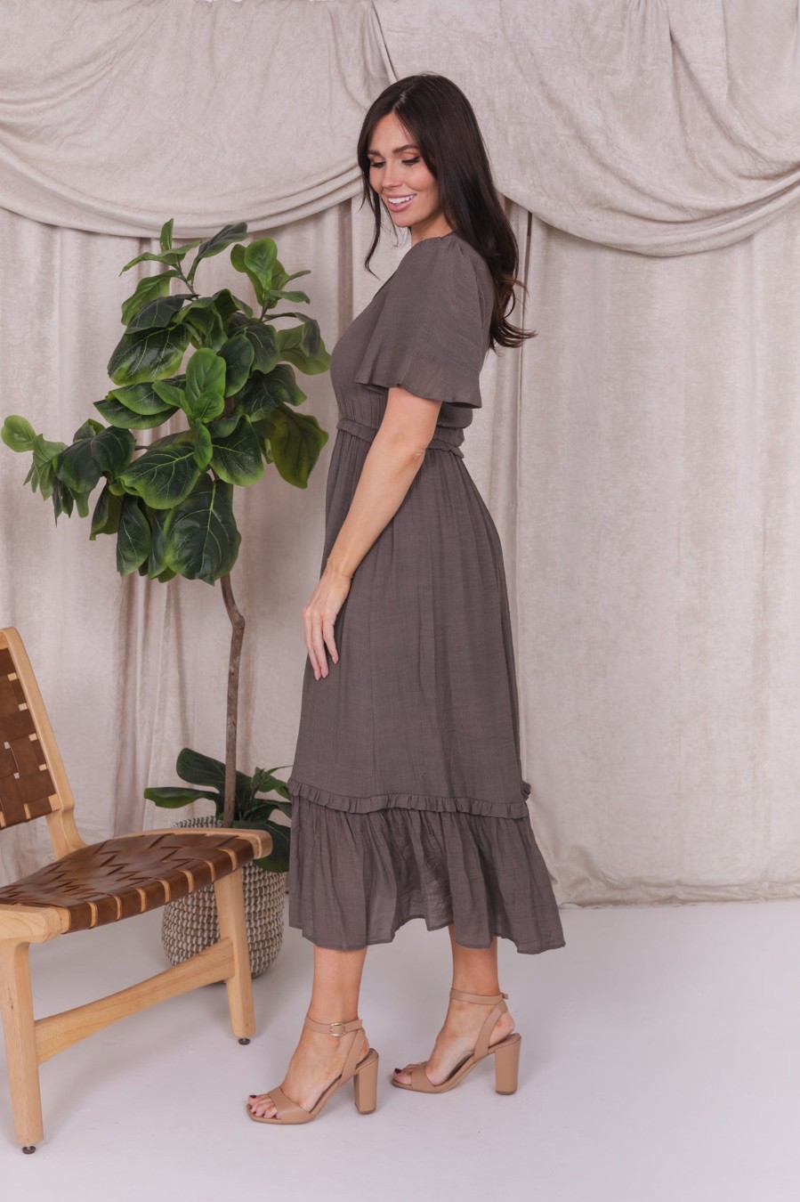 Dresses Mikarose Clothing | The Tess In French Gray Final Sale