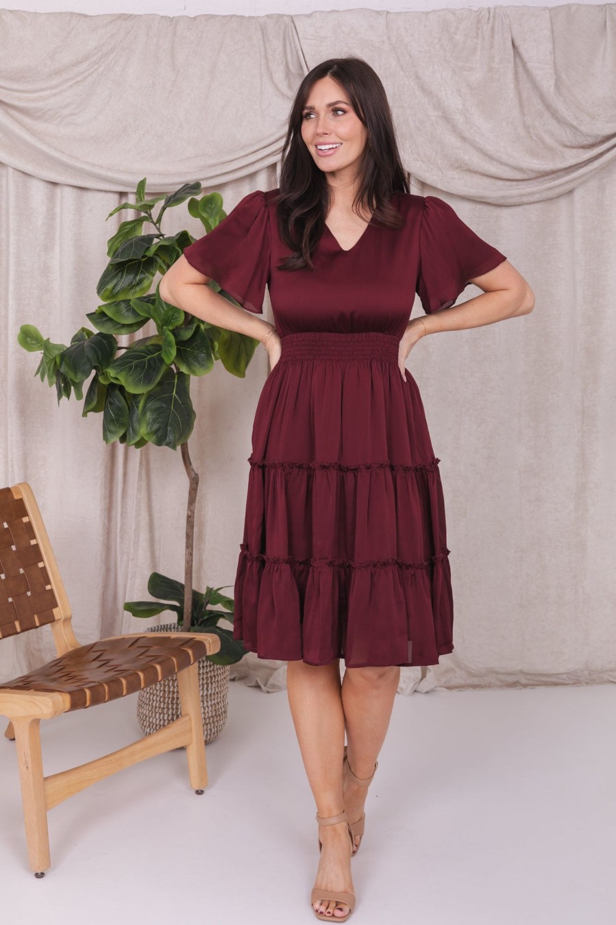 Dresses Mikarose Clothing | The Sophia In Zinfandel