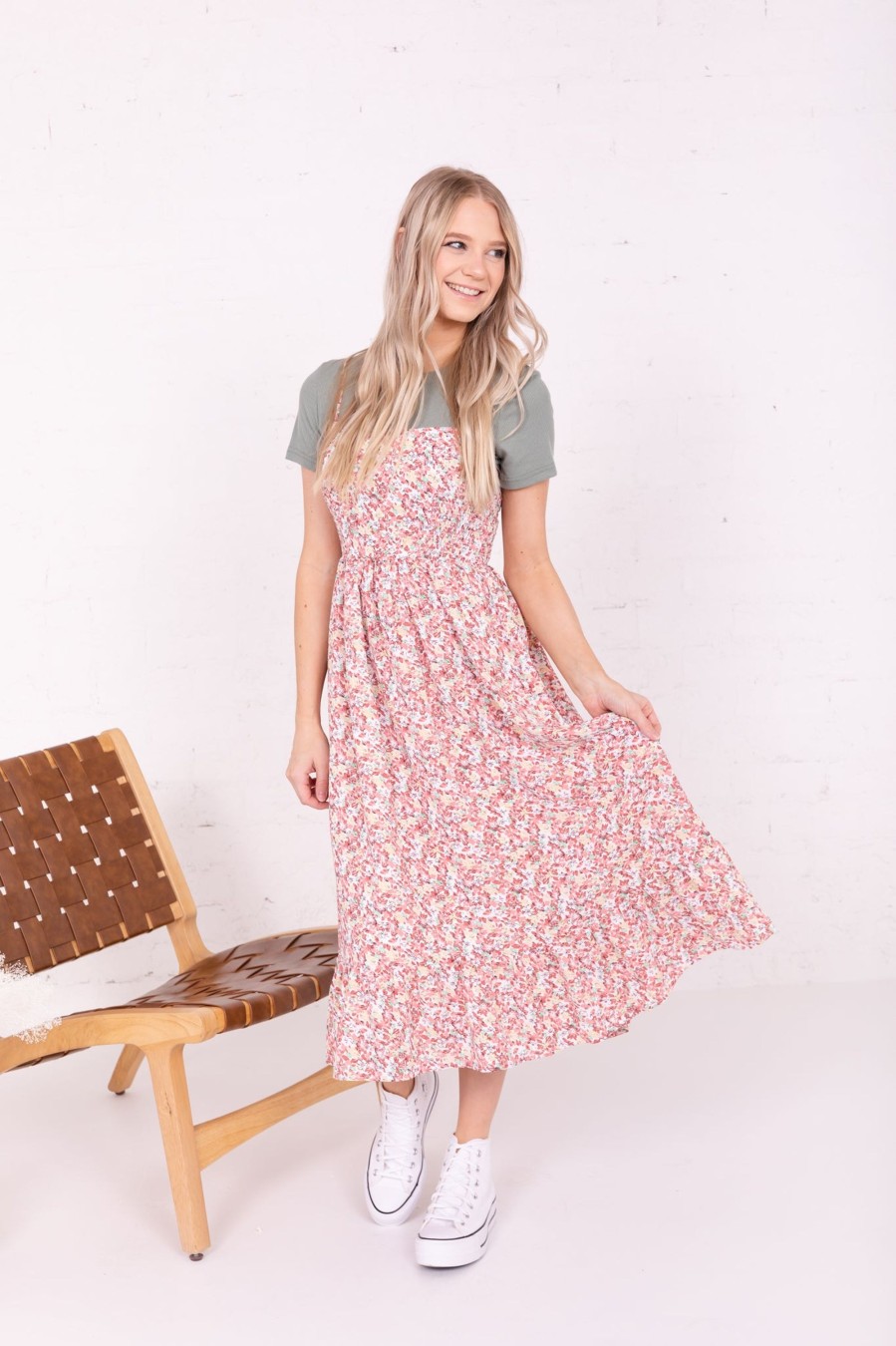 Dresses Mikarose Clothing | The Colby In Pop Of Pink Final Sale