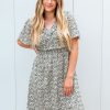 Dresses Mikarose Clothing | The Parker In Olive Daisy Final Sale