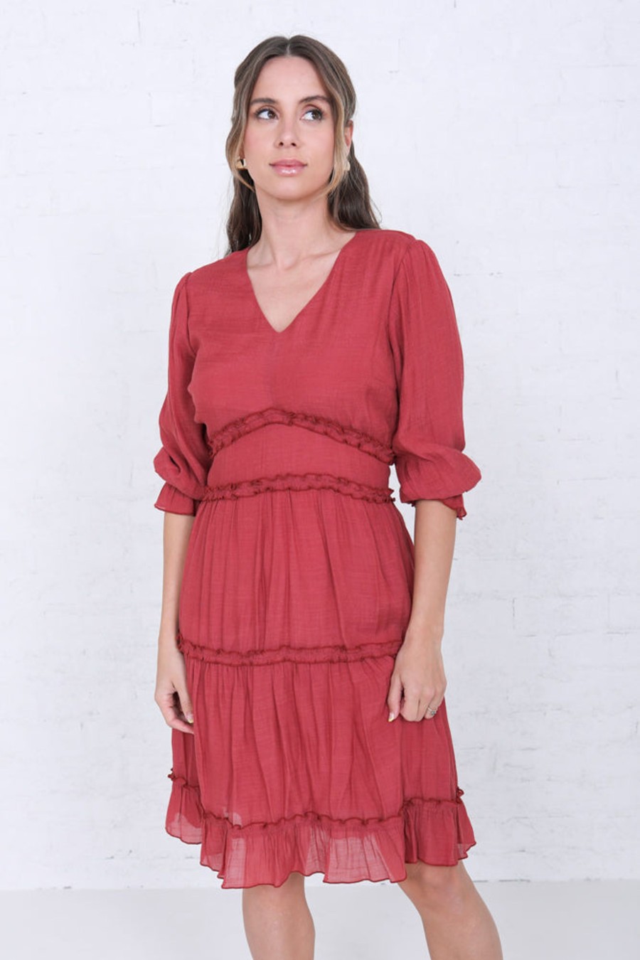 Dresses Mikarose Clothing | The Charlie In Marsala Final Sale