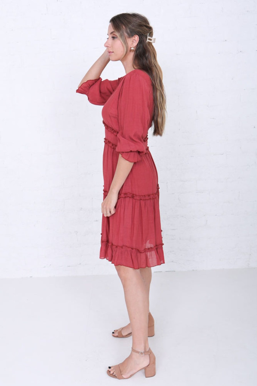 Dresses Mikarose Clothing | The Charlie In Marsala Final Sale