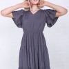 Dresses Mikarose Clothing | The Amy In Dove Gray Final Sale