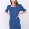 Dresses Mikarose Clothing | The Sally In Denim Wash Final Sale