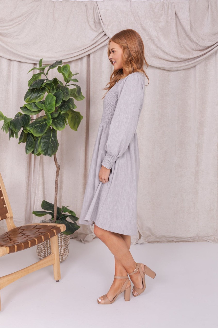 Dresses Mikarose Clothing | The Laree In Chalk Final Sale