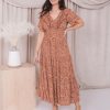 Dresses Mikarose Clothing | The Shay In Golden Floral Final Sale