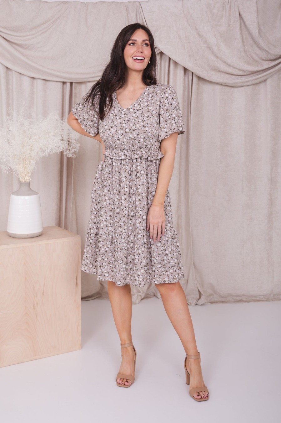 Dresses Mikarose Clothing | The Kasi In Nightingale Gray Final Sale