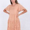 Dresses Mikarose Clothing | The Hannah In Apricot Tan Final Sale