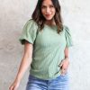 Tops Spring 2024 | Puff Sleeve Top In Dill