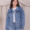 Tops Mikarose Clothing | Denim Jacket In Medium Wash