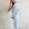 Tops Spring 2024 | Oversized Ribbed Sweater In Baby Blue