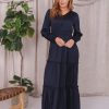 Dresses Mikarose Clothing | The Anastasia In Midnight Blue Final Sale