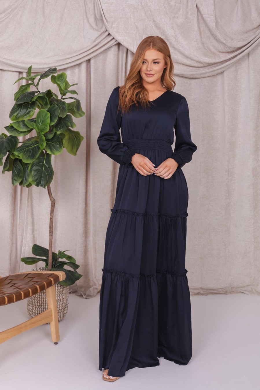 Dresses Mikarose Clothing | The Anastasia In Midnight Blue Final Sale