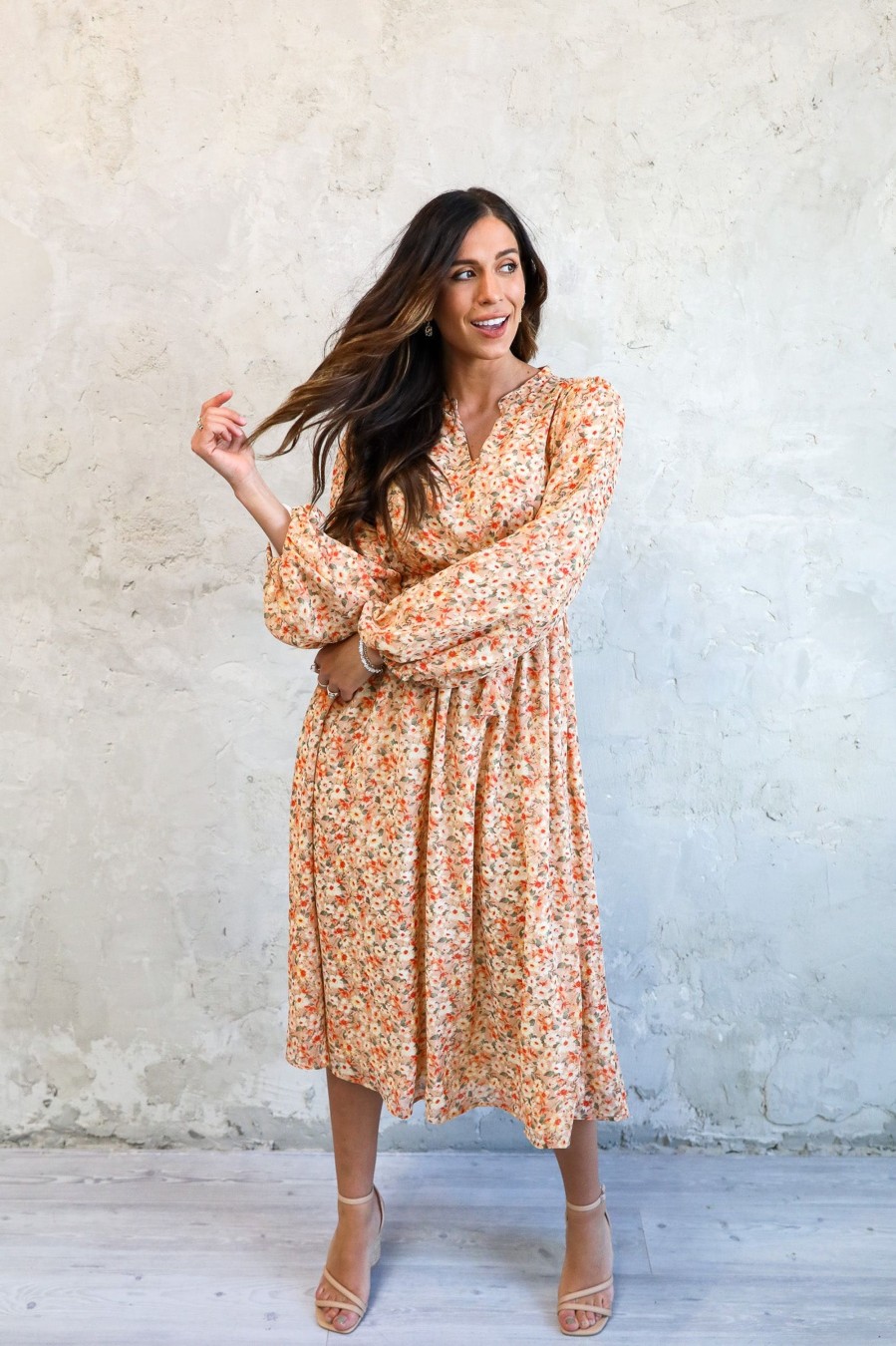 Dresses Spring 2024 | The Lark In Apricot Gelato