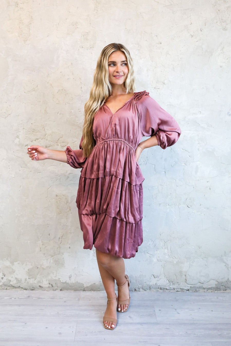 Dresses Spring 2024 | The Beck In Metallic Mauve