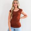 Tops Mikarose Clothing | Layering Tee In Copper Final Sale