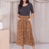 Skirts Mikarose Clothing | Maxi Skirt In Gold Combo Roses Final Sale