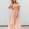 Dresses Mikarose Clothing | The Brea In Peach Bud Final Sale