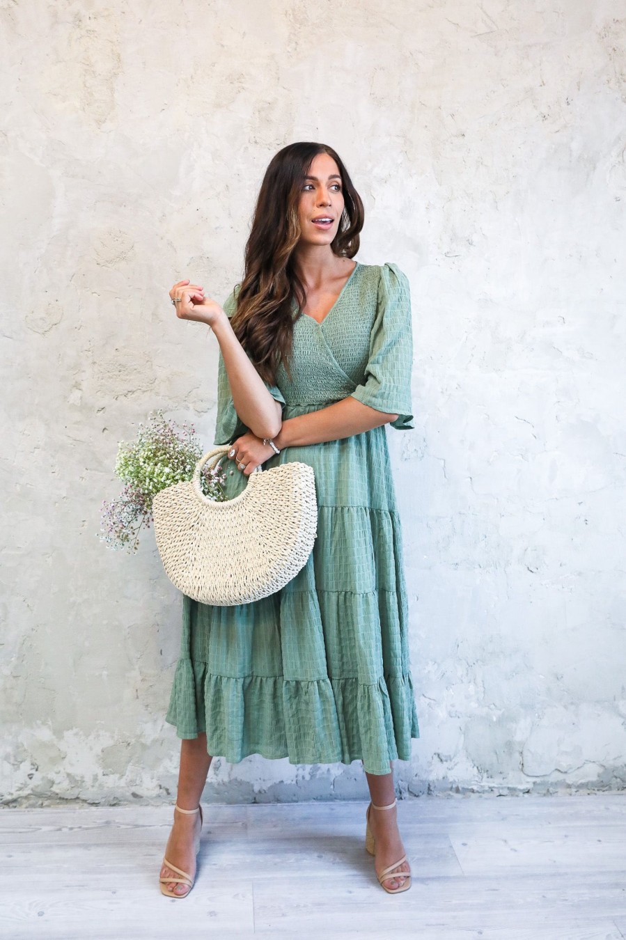 Dresses Spring 2024 | The Charlese In Botanical Green