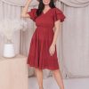 Dresses Mikarose Clothing | The Amy In Cranberry Final Sale